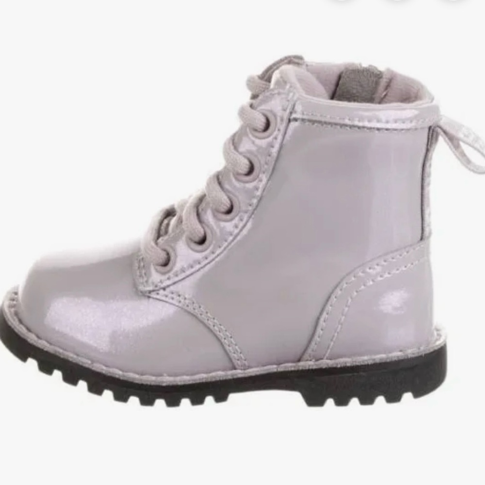 UGG Kids lavender shimmery Lace-Up Ryan Boots NEW Toddler size 6